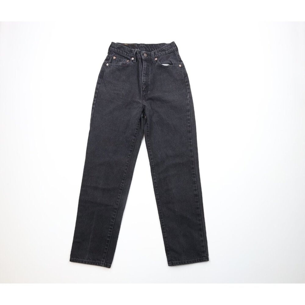 Vintage 90s Levis 531 Womens 25 Personal Pair Athletic Fit Denim Jeans Black USA